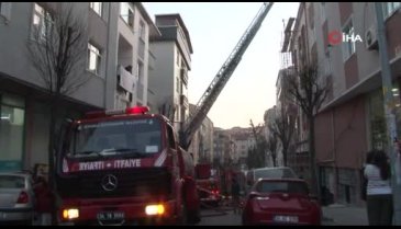 Çatıda yangın paniği