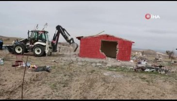 Kapadokya'da yıkılan kaçak yapı sayısı 53'e ulaştı