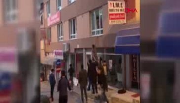 Öğrenci pansiyonunda yangın paniği
