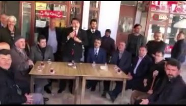 Milletvekili İbrahim Aydemir konuşurken trafik kazası oldu