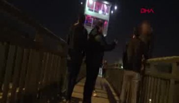 Bursa'da intihar için üst geçide çıktı, yükseklik korkusu olduğu için bayıldı