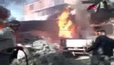 Bursa'da iki katlı binada çıkan yangın korkuttu