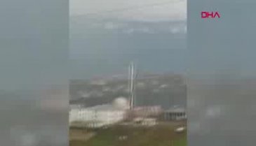 Havada vuruldu, evin bahçesine düştü