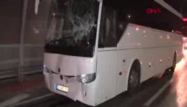 Haliç Köprüsü'nde 3 otobüs zincirleme kaza yaptı