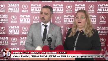Bursa'dan Millet İttifakı'na sert tepki  "FETÖ ve PKK fedailiğine soyundular"