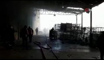 Bursa'da fabrika yangını