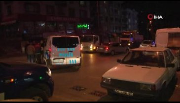 Önce otomobile ardından vince çarptı!