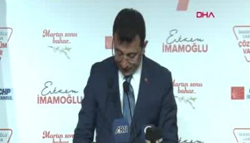 İmamoğlu: Benim verdiğim sayıları YSK Başkanı da teyit etmiş durumdadır