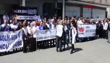 200 doktor 10 kişinin doktora saldırısını protesto etti