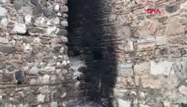 Bursa'da 2 bin 500 yıllık surlara zarar verildi