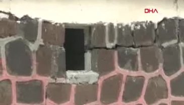 Heyelan anı kameraya yansıdı