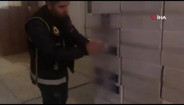 Büyükçekmece'de 'makaron' operasyonu kamerada