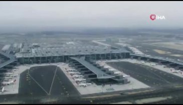 İstanbul Havalimanı'ndaki son durum havadan görüntülendi