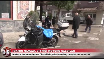 Bursa'da imamın motorunu çalıp cami önüne terk ettiler (ÖZEL HABER)