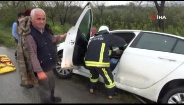 Bursa'da yağmurla gelen kaza: 1 yaralı