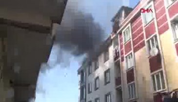 5 katlı binada yangın!