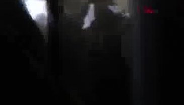 Yangın tüpü açılan halk otobüsünde panik anları