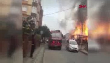 Kereste deposunda yangın çıktı!