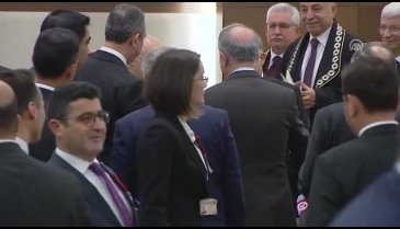 Cumhurbaşkanı Erdoğan ile CHP lideri Kılıçdaroğlu törende bir araya geldi
