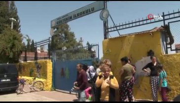 İlkokulda korku dolu anlar! Küçük çocuk 30 metrelik kuleye çıktı