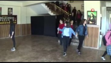 Bursa'da lisede nefes kesen tatbikat