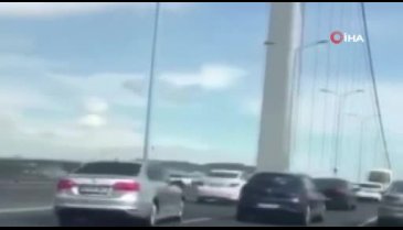 15 Temmuz Şehitler Köprüsü'nde makas terörü! O anlar saniye saniye görüntülendi