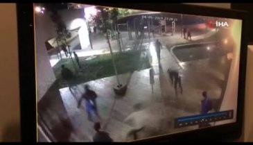 Dehşet saçan öfkeli baba an ve an güvenlik kamerasında