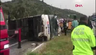 Muğla'da yolcu otobüsü devrildi: 2 ölü, 13 yaralı