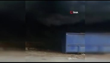 Bursa İnegöl'de sanayide korkutan yangın