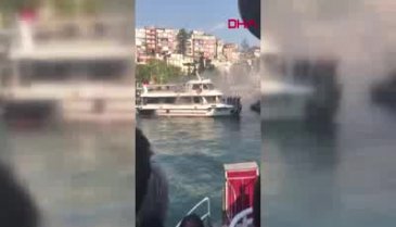 Yolcu teknesinde yangın çıktı!