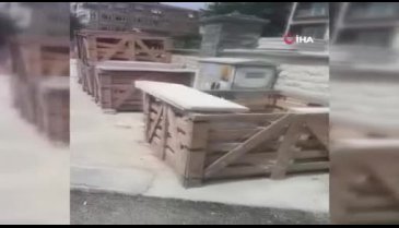 Patlamada hayatını kaybetmişti... Panik anları kameraya yansıdı