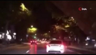 Trafik magandasından 'drift' terörü