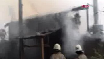 Kafede yangın paniği
