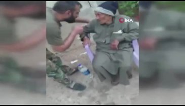Yaşlı sivile işkence yapan Esad askeri yakalandı