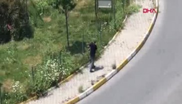 Parkın tel örgülerini çalmaya çalışırken suçüstü yakalandı