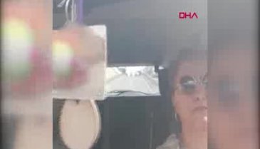 Kaza anı aracın kamerasına böyle yansıdı!