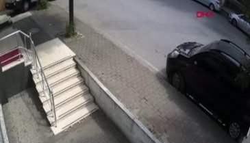 Gaspçıya beyzbol sopalı direniş kamerada