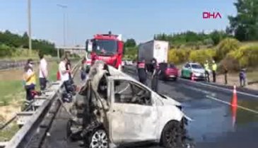 Tekirdağ'da TIR ile otomobil çarpıştı: 5 ölü