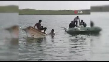 Dakikalarca kurtarılmayı bekledi