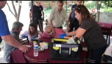Bursa'da maganda kurşunu sırtına isabet etti