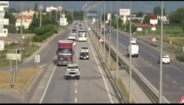 Ankara-Bursa yolunda bayram dönüşü yoğunluğu