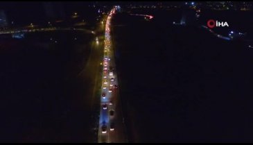 70 kilometrelik bayram dönüşü kuyruğu! - 2