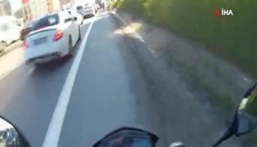 Motosikletlinin "başına" gelmeyen kalmadı