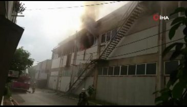 Fabrikada yangın paniği