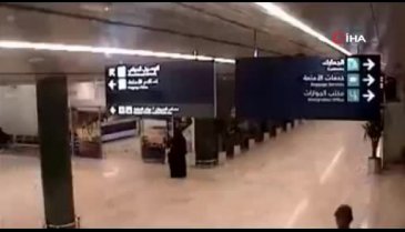 Havaalanına düzenlenen roketli saldırının görüntüleri ortaya çıktı