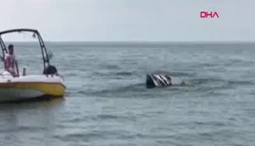 Bursa'da korku dolu anlar! Batmak üzere olana jet-ski'den atlayan 2 kişi kurtarıldı