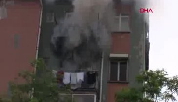 5 katlı binadaki yangında can pazarı