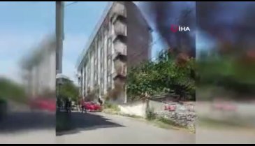 2 katlı binada yangın paniği