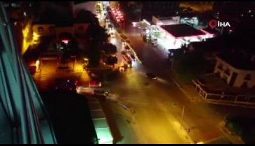 Asker uğurlama konvoyunda drift terörü