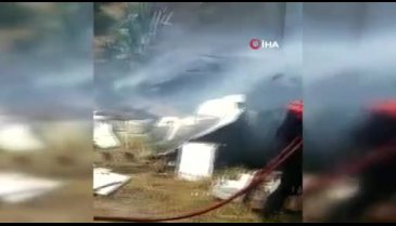 Yangına şort ve parmak arası terlikle müdahale ettiler